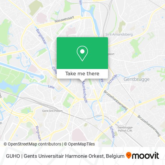 GUHO | Gents Universitair Harmonie Orkest map