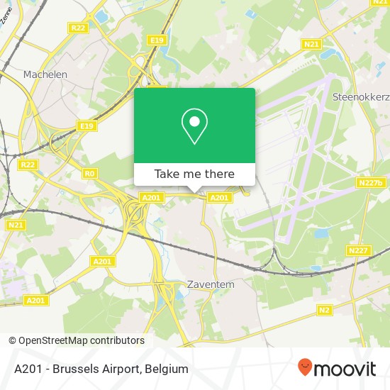 A201 - Brussels Airport plan