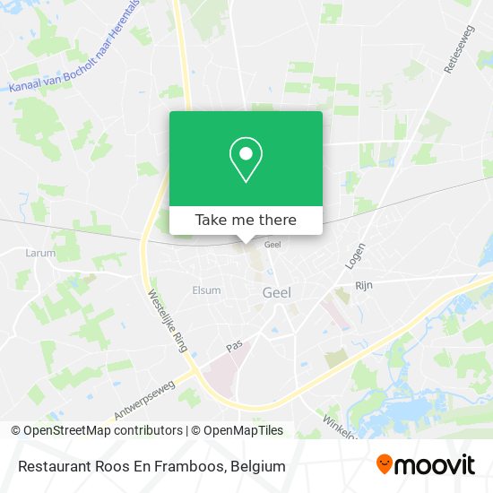 Restaurant Roos En Framboos map