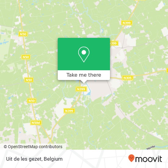 Uit de les gezet map