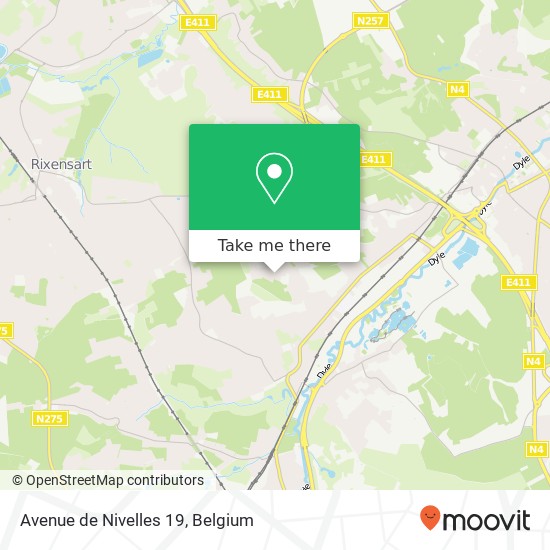 Avenue de Nivelles 19 map