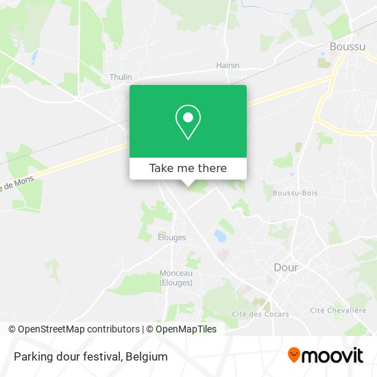 Parking dour festival map