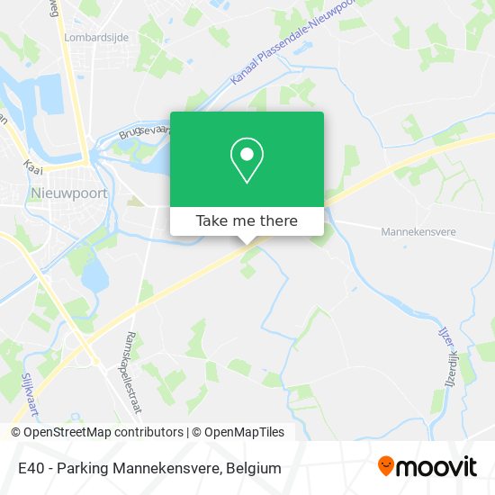E40 - Parking Mannekensvere map