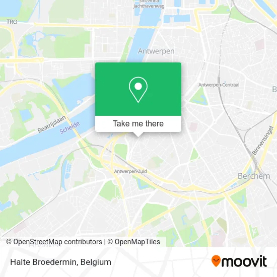 Halte Broedermin map