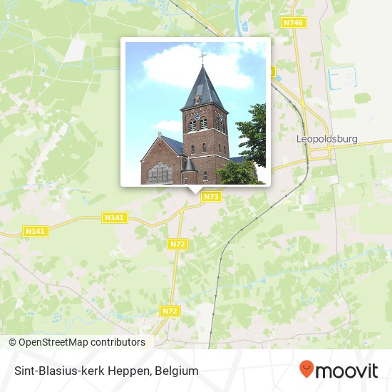 Sint-Blasius-kerk Heppen map