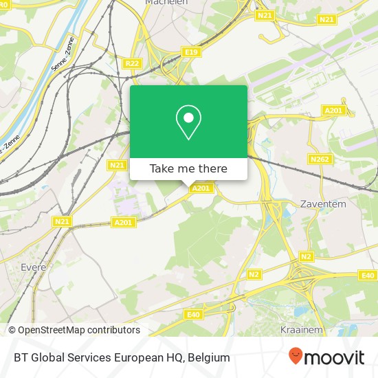 BT Global Services European HQ map