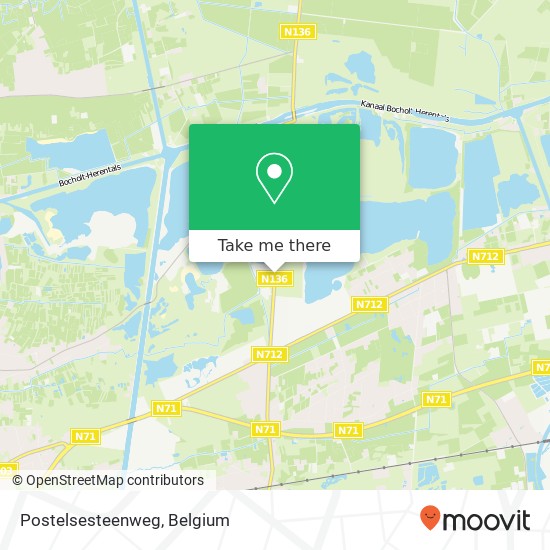 Postelsesteenweg map