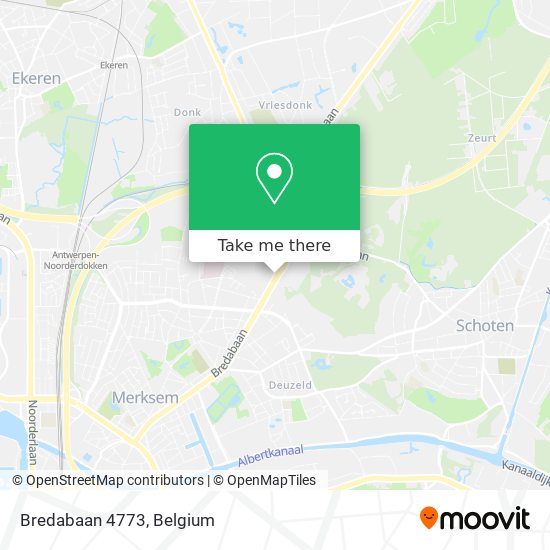 Bredabaan 4773 map