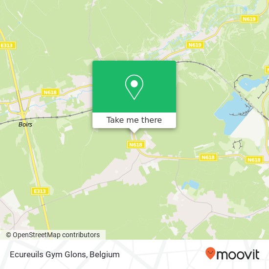 Ecureuils Gym Glons map