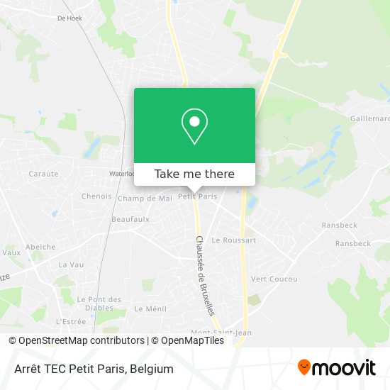 Arrêt TEC Petit Paris map
