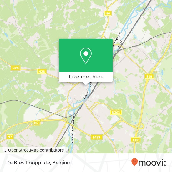 De Bres Looppiste map