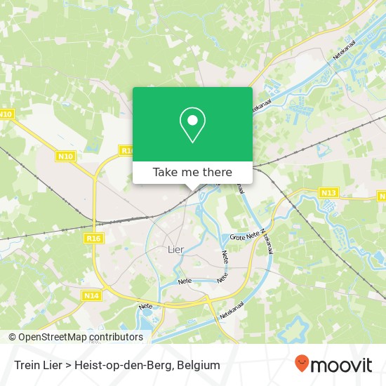 Trein Lier > Heist-op-den-Berg map