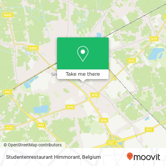 Studentenrestaurant Himmorant map