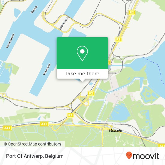 Port Of Antwerp map