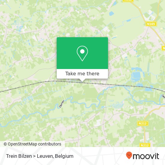 Trein Bilzen > Leuven plan