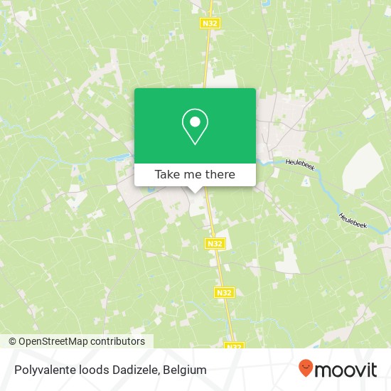 Polyvalente loods Dadizele map