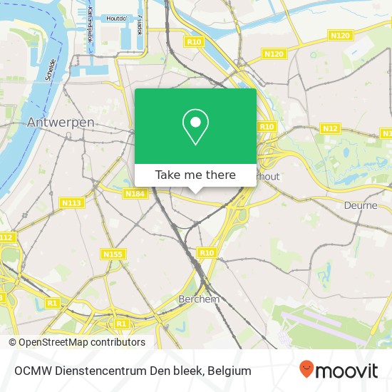 OCMW Dienstencentrum Den bleek map