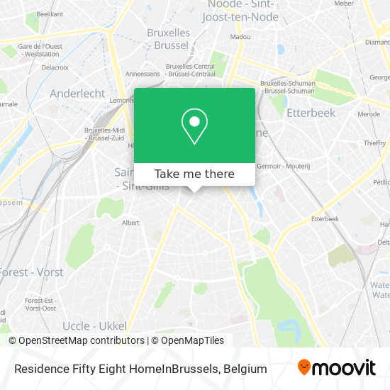 Residence Fifty Eight HomeInBrussels map