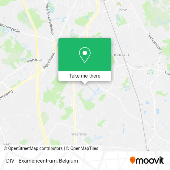 DIV - Examencentrum map