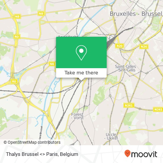 Thalys Brussel <> Paris plan