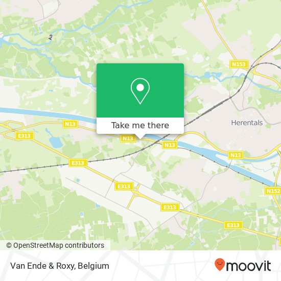 Van Ende & Roxy map