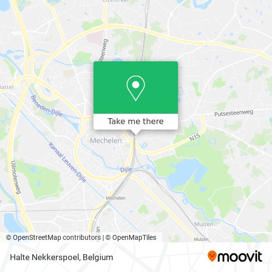 Halte Nekkerspoel map