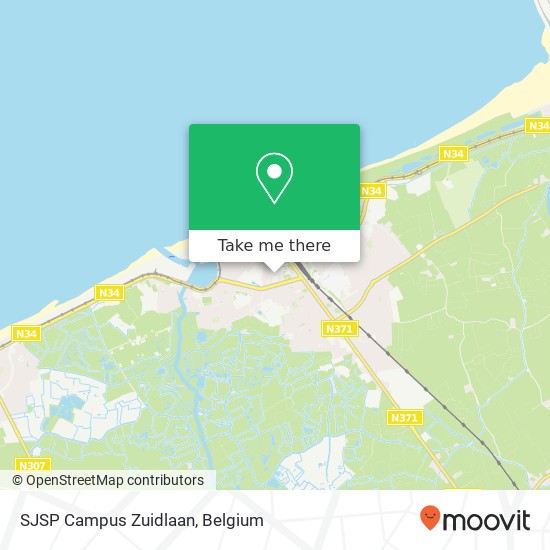 SJSP Campus Zuidlaan map