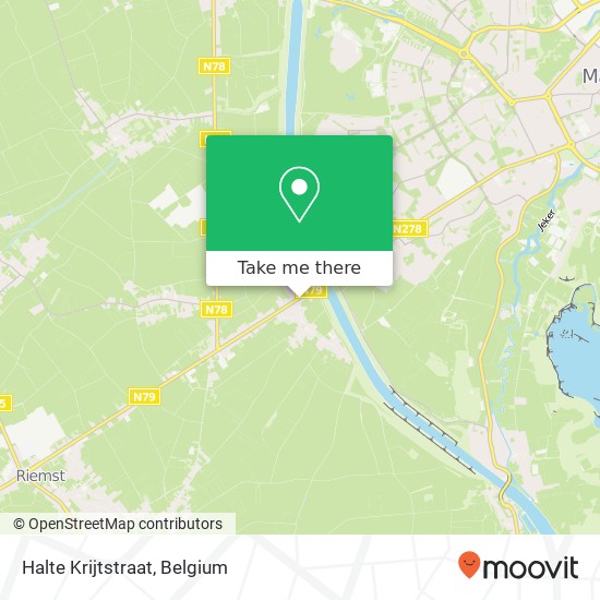 Halte Krijtstraat map