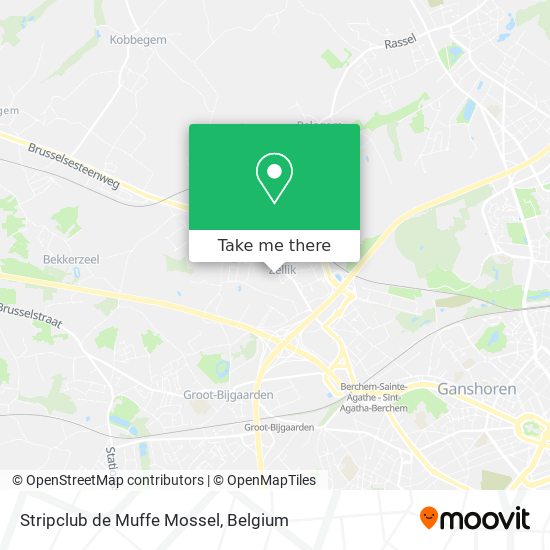 Stripclub de Muffe Mossel map