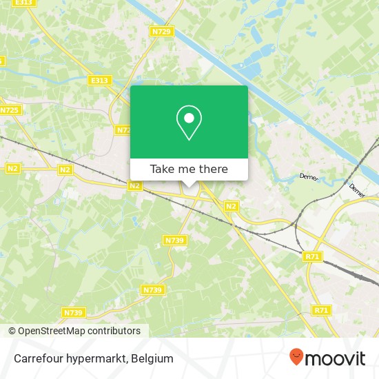 Carrefour hypermarkt map