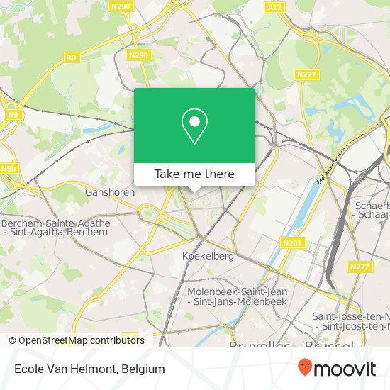 Ecole Van Helmont map