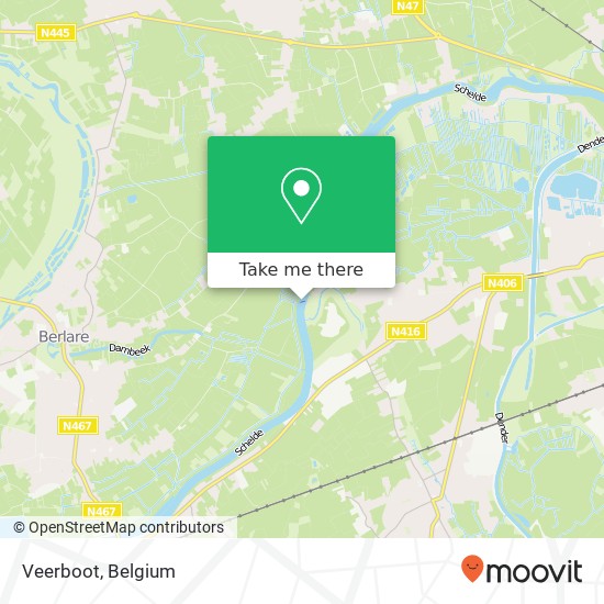 Veerboot map