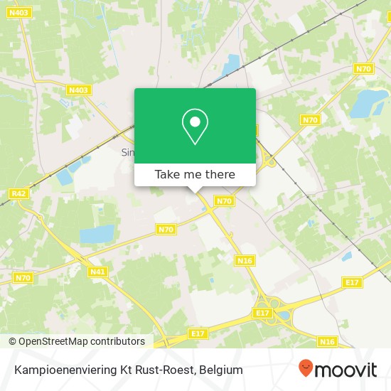 Kampioenenviering Kt Rust-Roest map