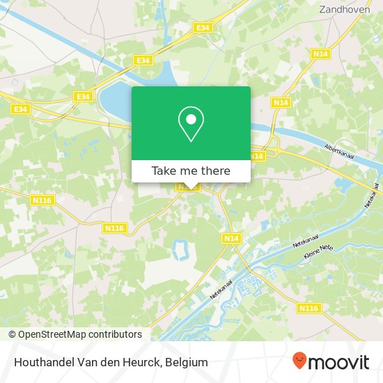 Houthandel Van den Heurck plan