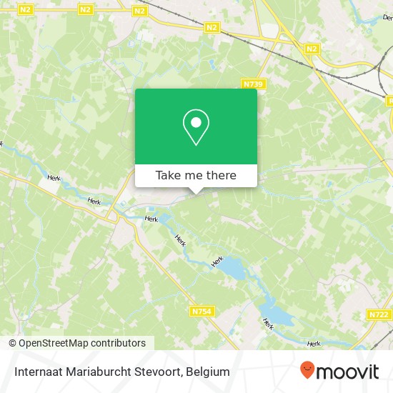 Internaat Mariaburcht Stevoort map