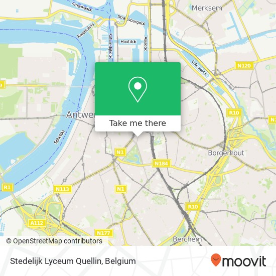 Stedelijk Lyceum Quellin map