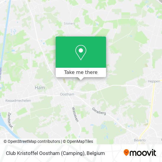 Club Kristoffel Oostham (Camping) map
