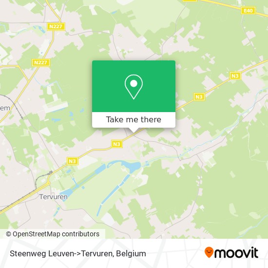 Steenweg Leuven->Tervuren plan