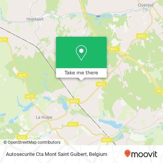 Autosecurite Cta Mont Saint Guibert plan