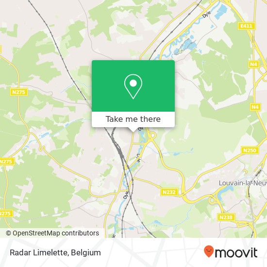 Radar Limelette map
