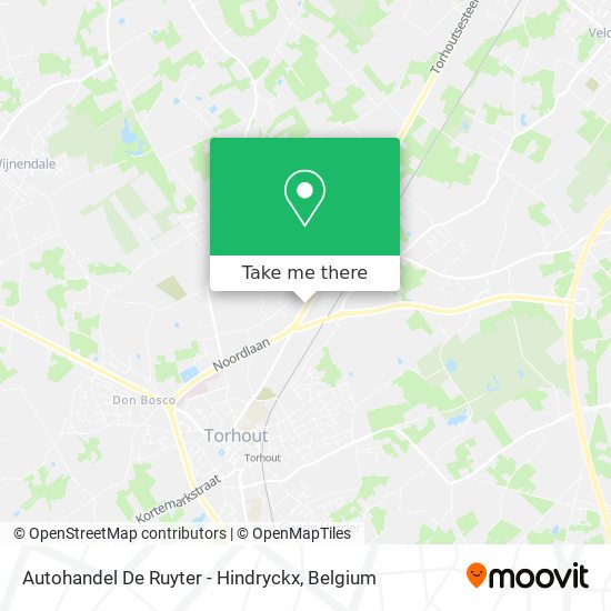 Autohandel De Ruyter - Hindryckx map