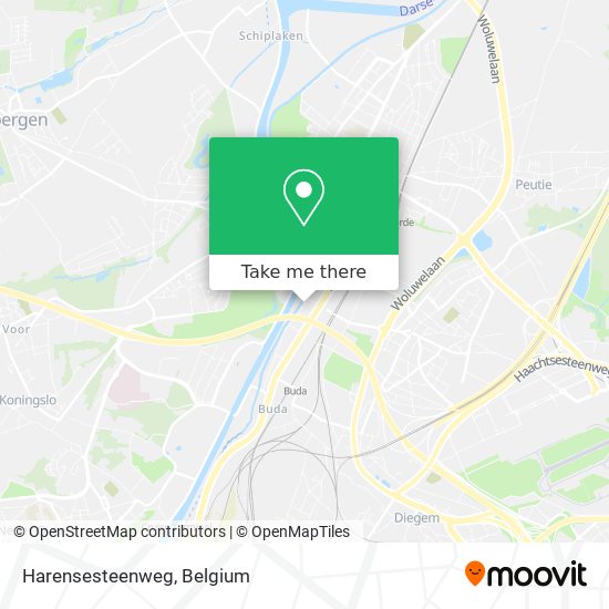 Harensesteenweg map