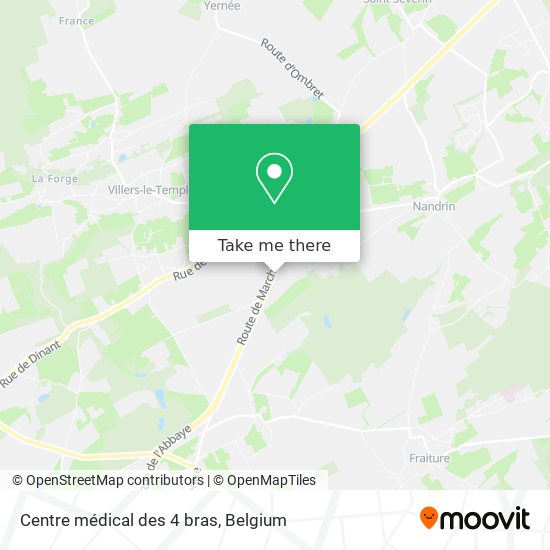 Centre médical des 4 bras map