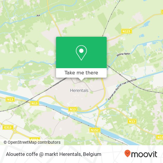 Alouette coffe @ markt Herentals map