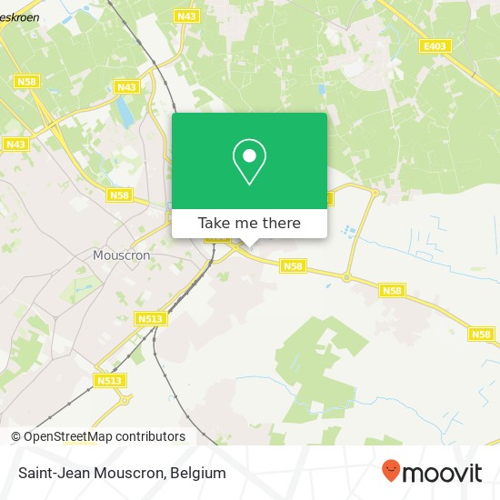 Saint-Jean Mouscron map