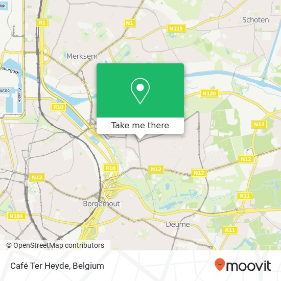 Café Ter Heyde map