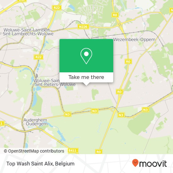 Top Wash Saint Alix map