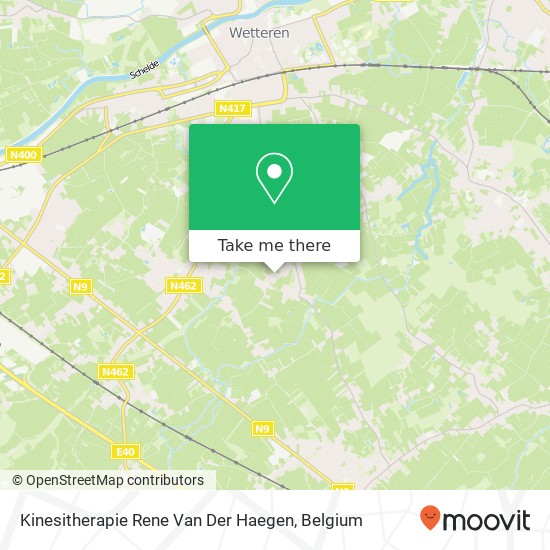 Kinesitherapie Rene Van Der Haegen map