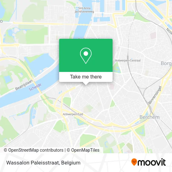 Wassalon Paleisstraat map