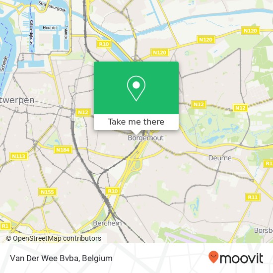 Van Der Wee Bvba map